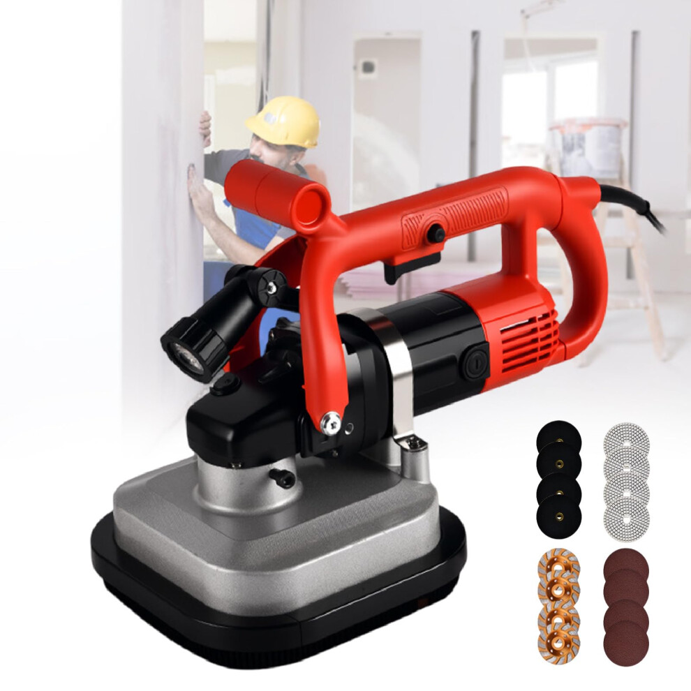 Concrete Floor Grinder With Variable Sixspeed Control, 4' Marble Polisher 6003000 Rpm Dual Dust Port 9169991731124