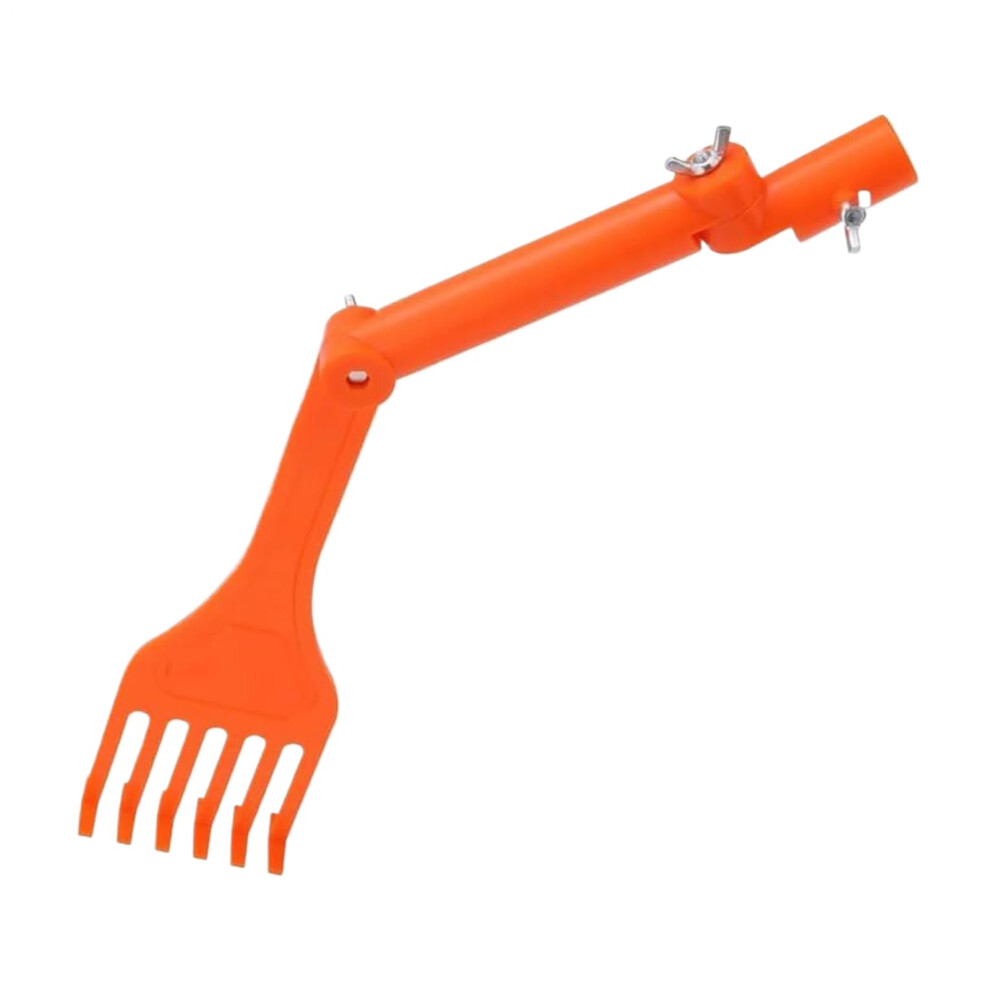 Gutter Cleaning Tool with Adjustable Long Reach, Compact Roof Debris Rake for Leaves and Dirt