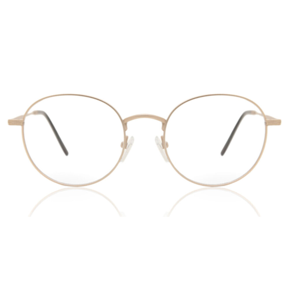 Smartbuy Collection Full Rim Round Gold Dolly 993C Unisex Eyeglasses