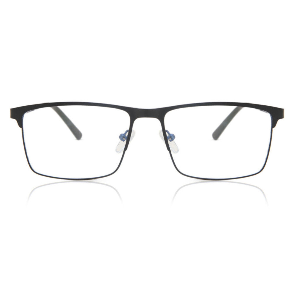 Smartbuy Collection Black/Blue Full Rim Square Matte Spence 909A Men Eyeglasses