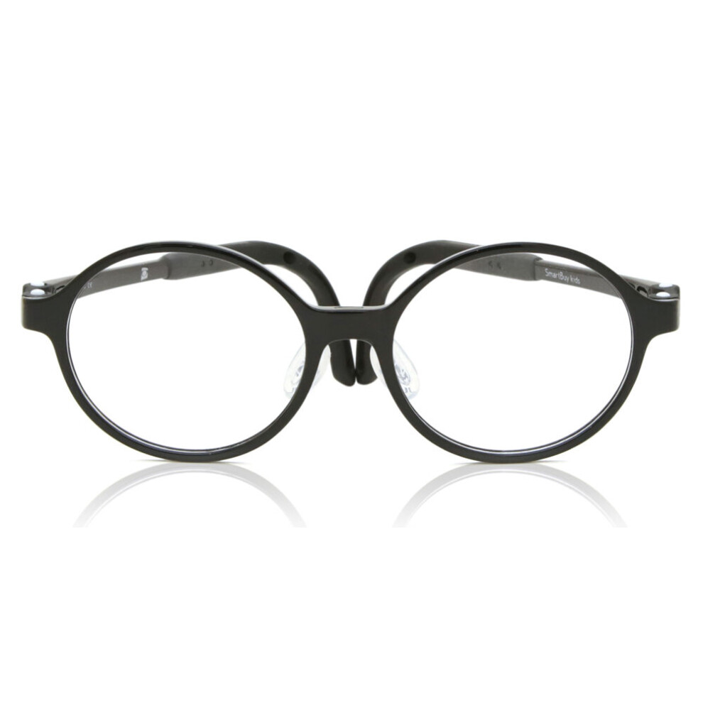 Smartbuy Collection Full Rim Round Black Smartbuy Kids Squishy Mm108 C1 Kids Eyeglasses