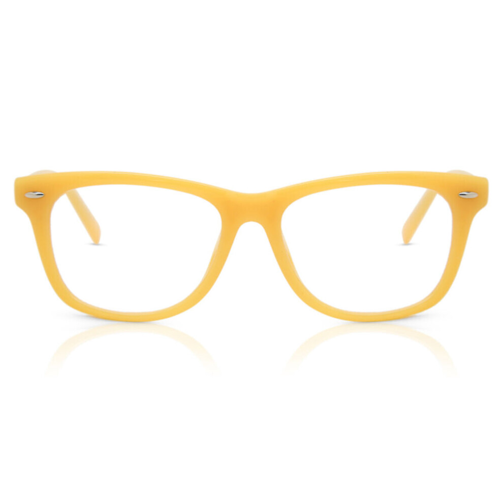 Smartbuy Collection Yellow Full Rim Square Smartbuy Kids Little Eleanor Pk10c Kids Eyeglasses