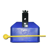 Durable Drum Cowbell Percussion Instrument with Clear Tone, Quick Mounting, Blue or Red Options