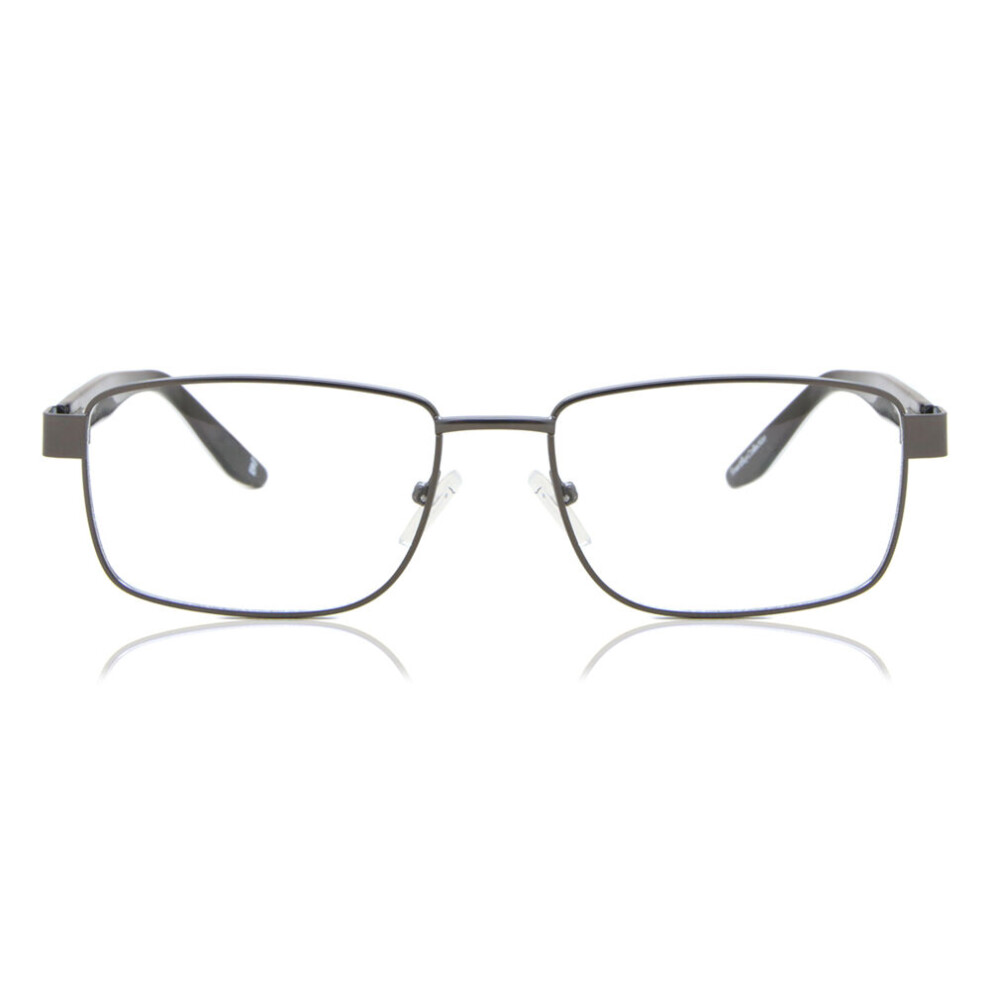 Smartbuy Collection Full Rim Rectangle Matte Gunmetal Millow 885B Men Eyeglasses