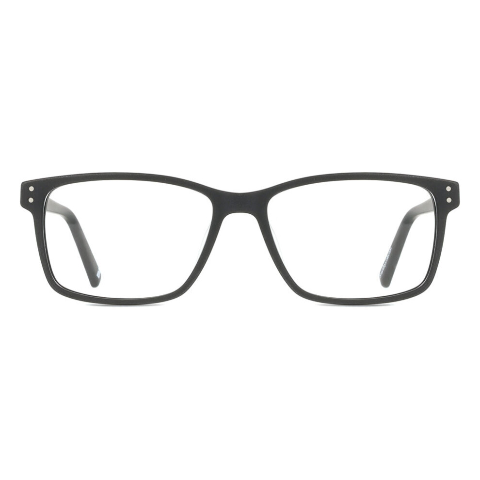 Smartbuy Collection Black Full Rim Square Kaya A84 Unisex Eyeglasses