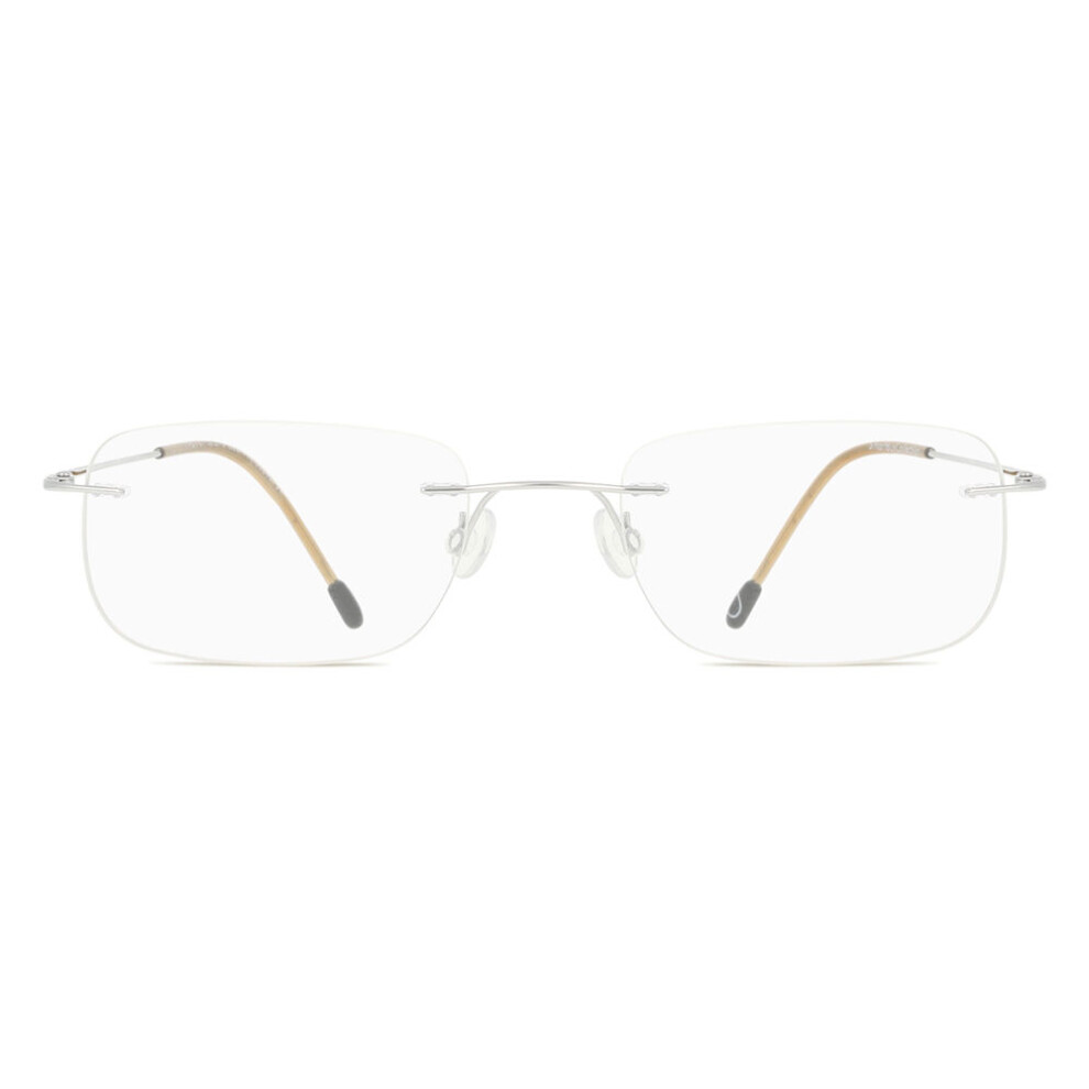Smartbuy Collection Rimless Rectangle Silver Bethanana Ttgv01 003 Unisex Eyeglasses