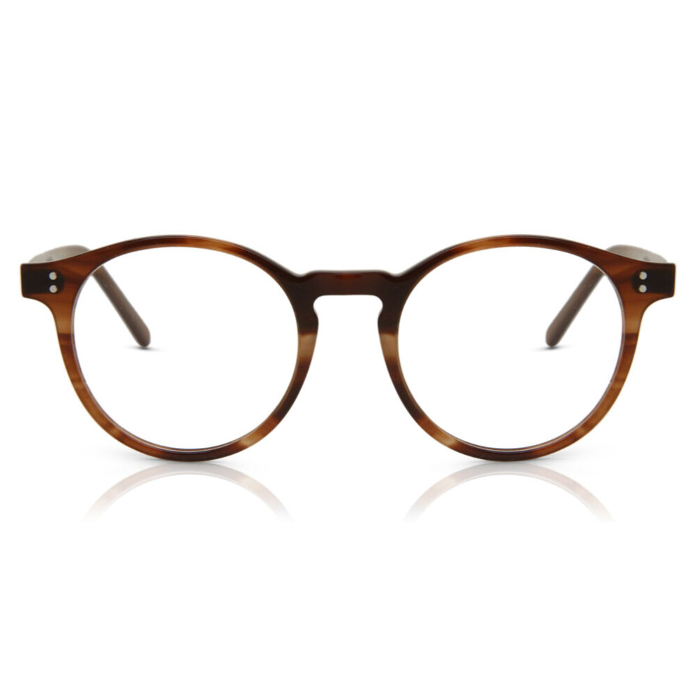 Smartbuy Collection Full Rim Oval Tortoise Blink Am74b Unisex Eyeglasses