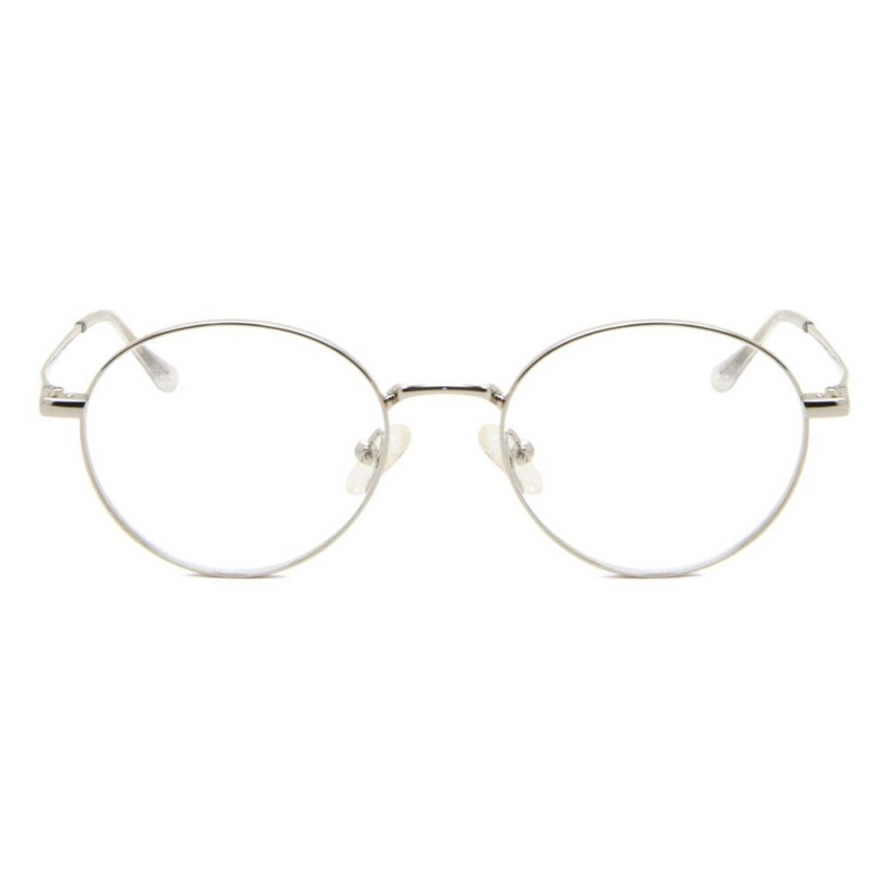 Smartbuy Collection Silver Full Rim Oval Heap M299a Unisex Eyeglasses