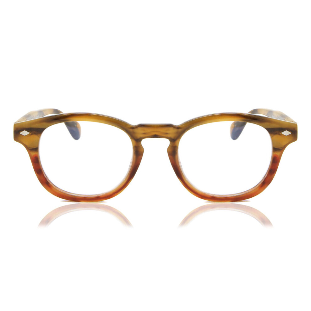 Croon Bowie Havana Red Multifocus Unisex New Eyeglasses