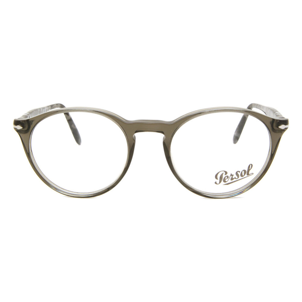 Persol Men's Grey Po3092v 1219 Man Optical Frames Acetate Pantos Normal - Image 2
