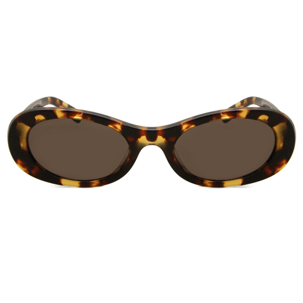 Miu Miu Women's Brown Oval Havana Dark Mu06zs Sunglasses - Image 5