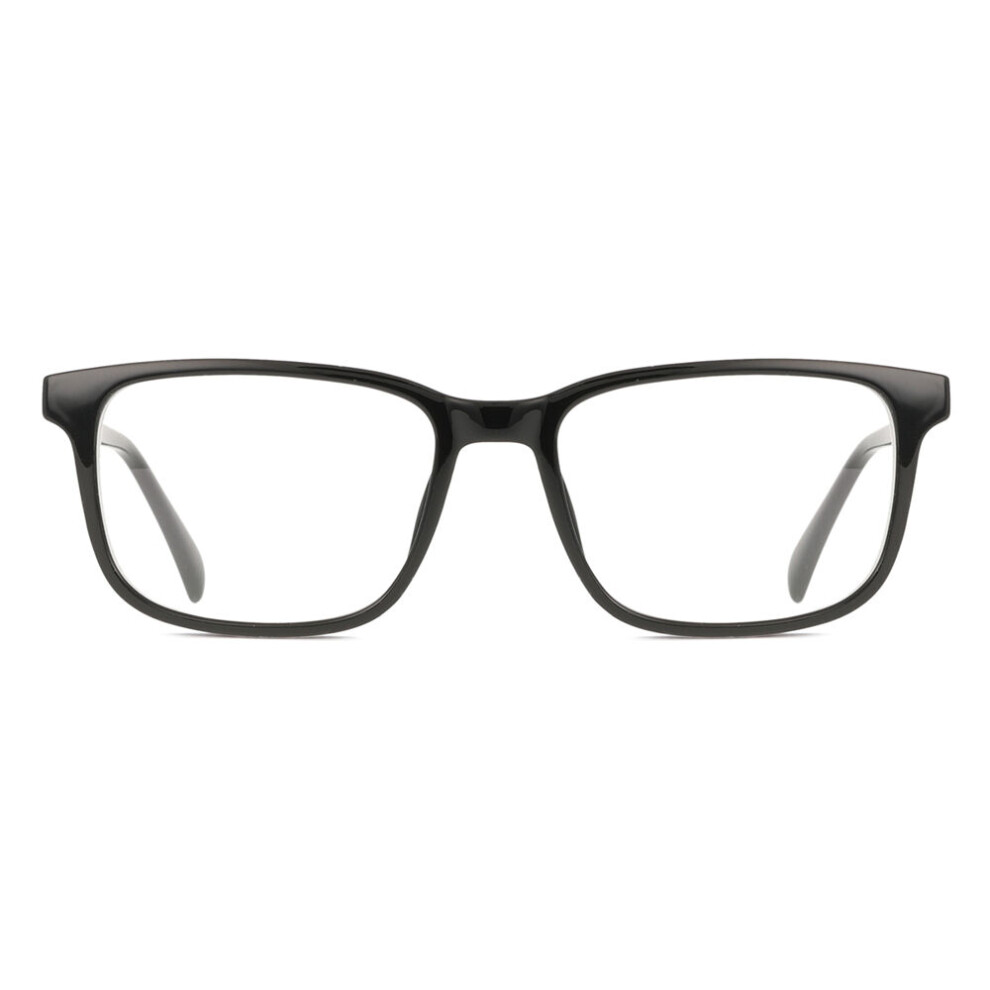 Smartbuy Collection Black Full Rim Square Noam Cp110 Unisex Eyeglasses