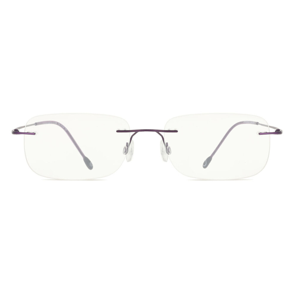 Smartbuy Collection Rimless Rectangle Purple Bethanana Ttgv01 12M Unisex Eyeglasses