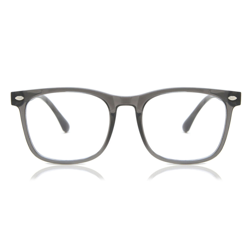 Smartbuy Collection Full Rim Square Grey Cest Cp112c Unisex Eyeglasses