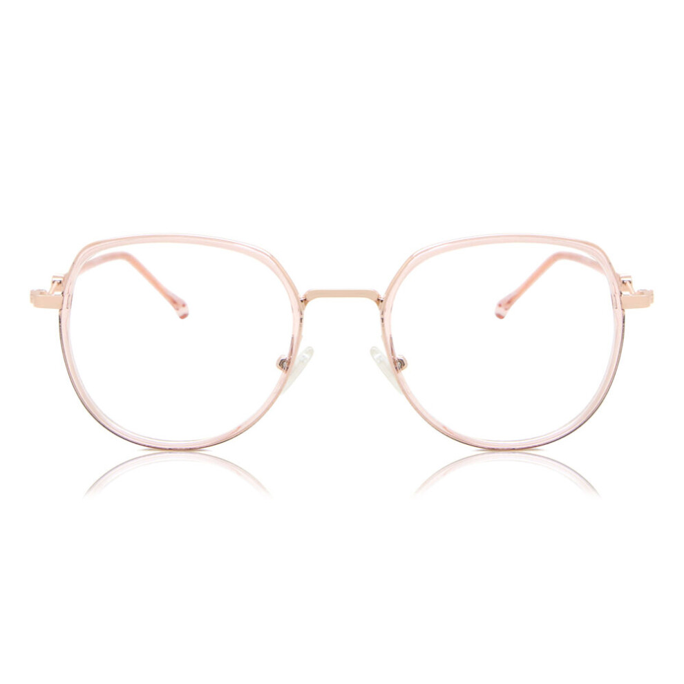 Smartbuy Collection Full Rim Oval Pink Rose Gold Falk Mtr-92D Unisex Eyeglasses