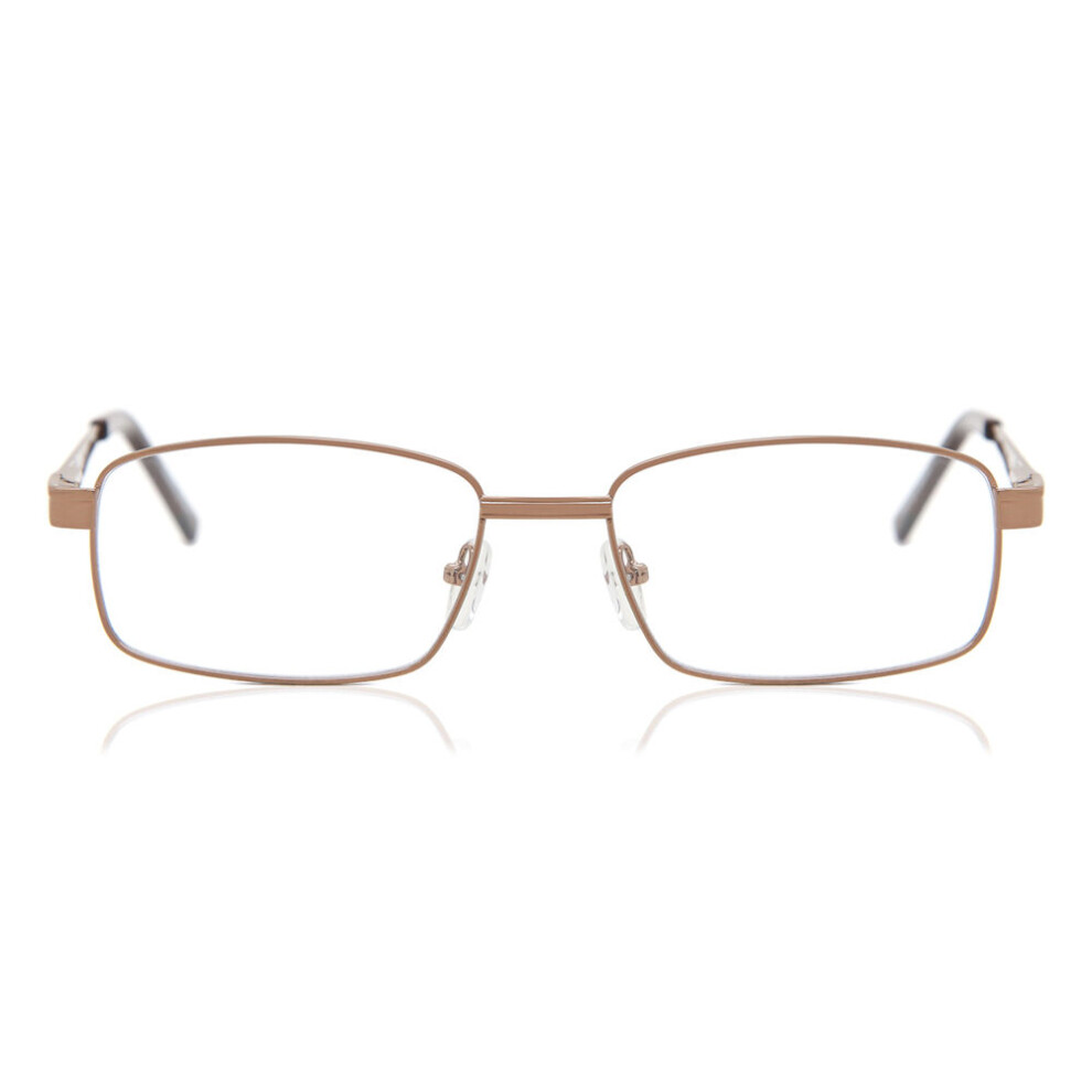 Smartbuy Collection Full Rim Square Brown Lola 639C Unisex Eyeglasses