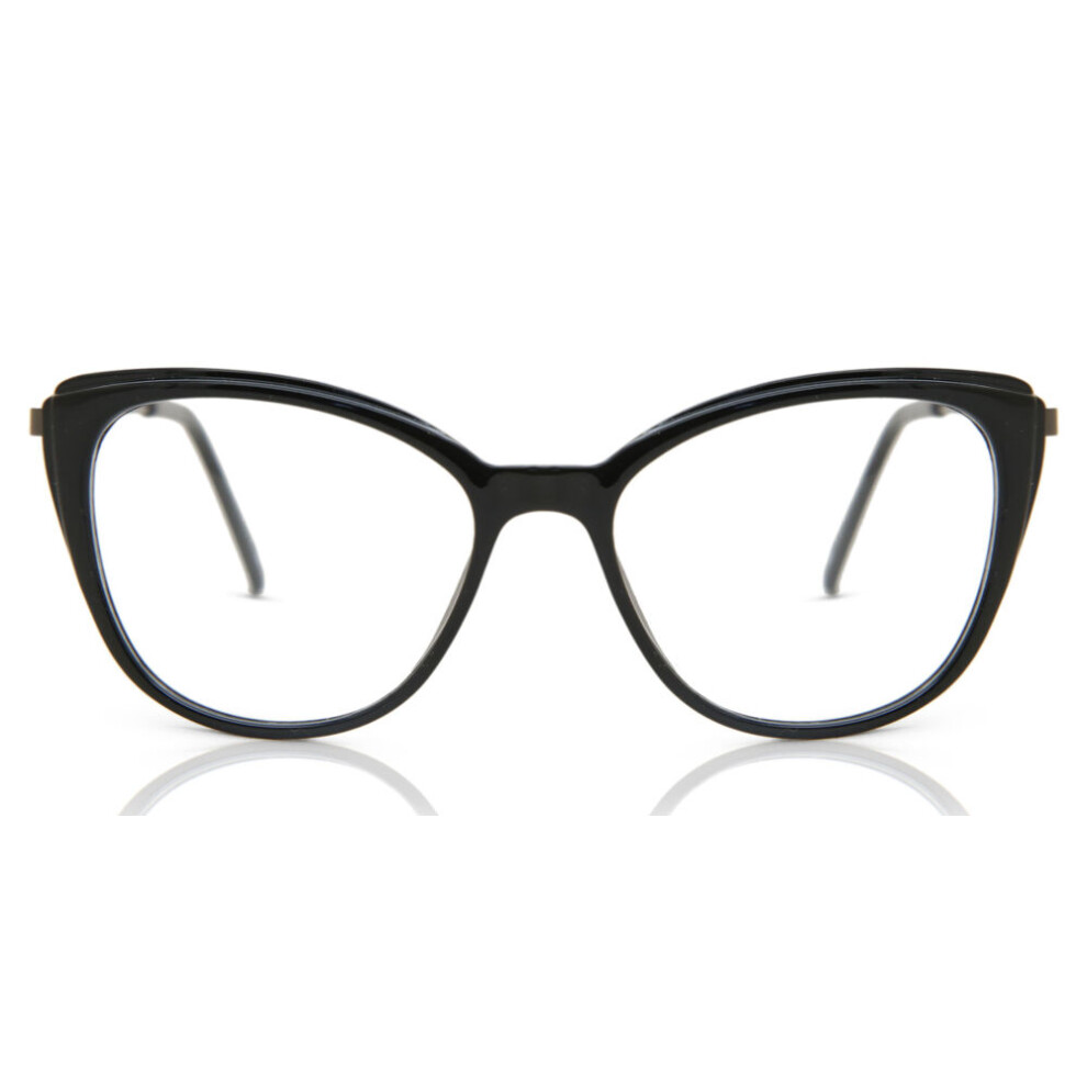Smartbuy Collection Full Rim Cat Eye Black Georggian Cp121 Women Eyeglasses