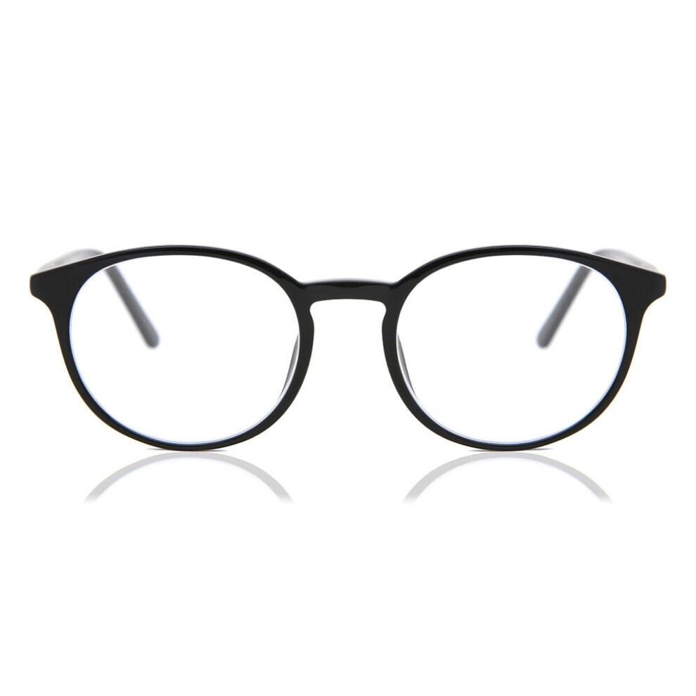 Smartbuy Collection Full Rim Round Black Beilou Ac13 Unisex Eyeglasses