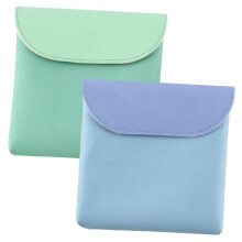Sanitary Napkin Pouch for Women, PU Leather Period Pad Organizer with Odor Compact Design