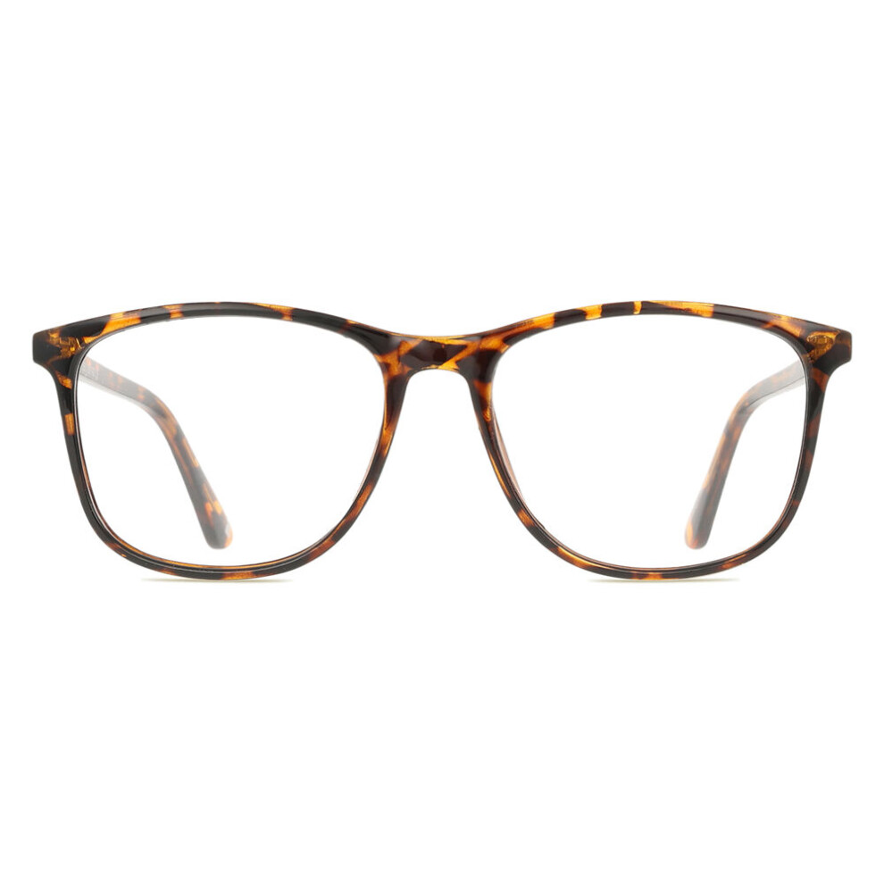 Smartbuy Collection Full Rim Square Tortoise Gatsby Cp141b Unisex Eyeglasses