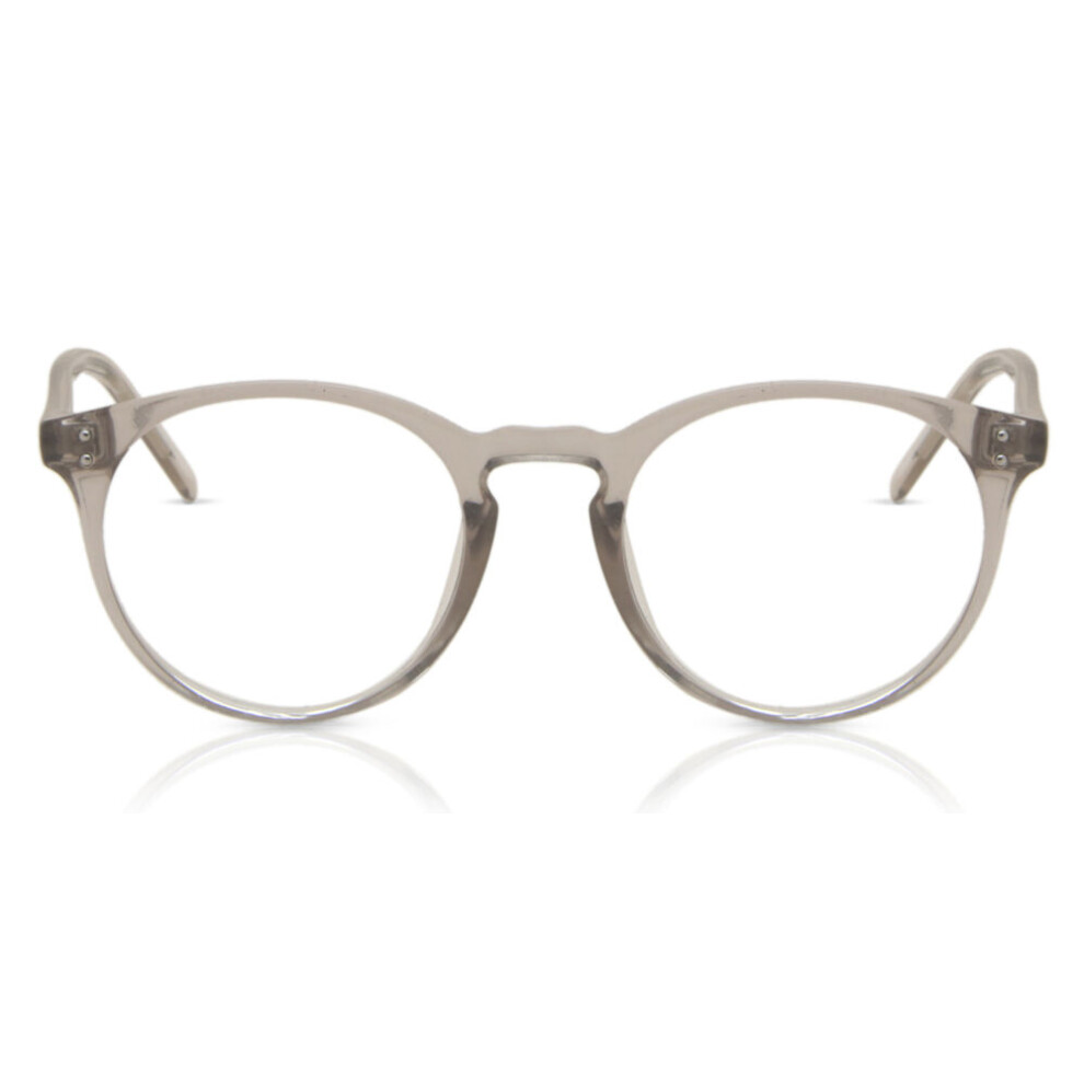 Smartbuy Collection Grey Full Rim Oval Transparent Chade Cp123 Unisex Eyeglasses