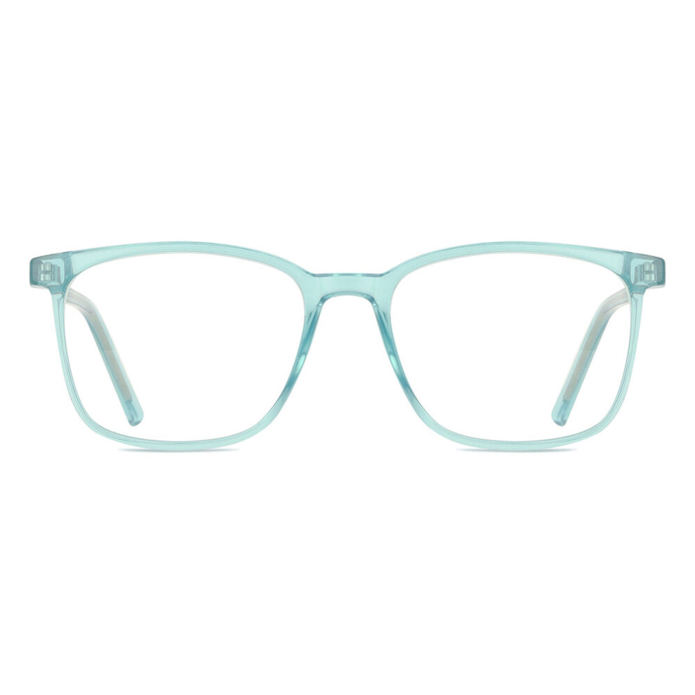 Smartbuy Collection Blue Full Rim Square Transparent Leonidas Cp124a Unisex Eyeglasses
