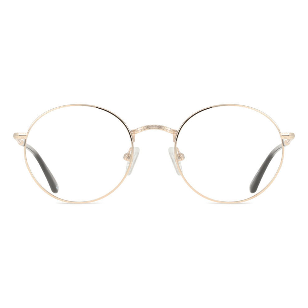 Smartbuy Collection Full Rim Round Gold Chen 919B Women Eyeglasses