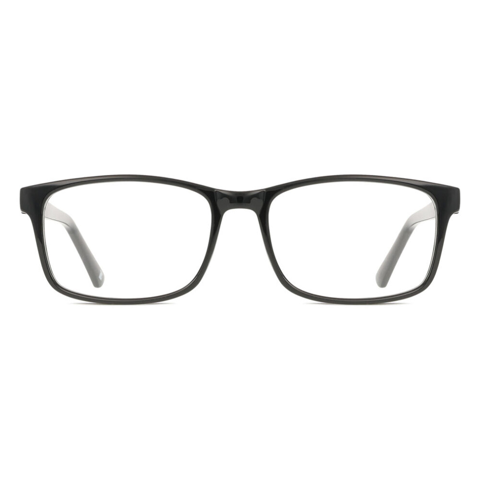 Smartbuy Collection Black Full Rim Rectangle Sandy Cp150 Unisex Eyeglasses