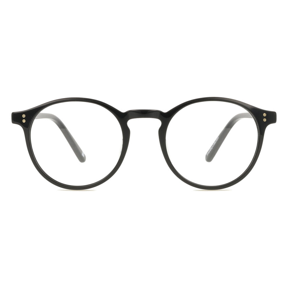 Smartbuy Collection Black Full Rim Oval Pony Ac43 Unisex Eyeglasses