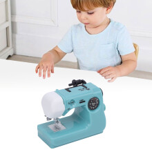 Blue Mini Sewing Machine Capsule Toy Small Cute Realistic Decor for Bedroom