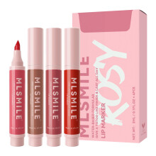 4pcs Waterproof Non Transfer Lip Stain Marker with Natural Tattoo Effect Long Lasting Color for Women