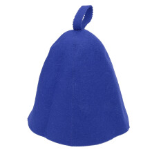 Gorro de secado para secador de pelo de lana aislante azul