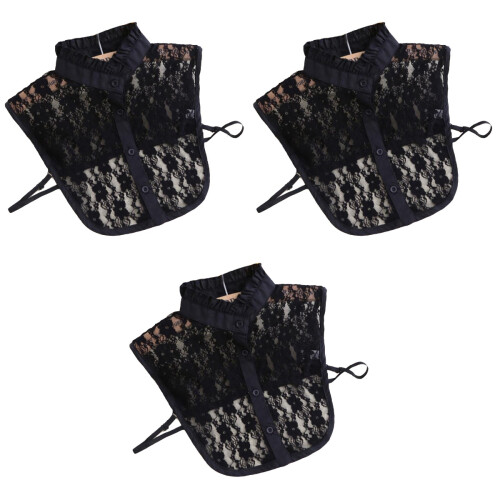 3Pièces Demi-Cols Détachables En Pour Mode 2