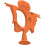 5Pièces Dentition Silicone Bébé Orange 3