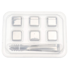 3Ensembles Rochers Glace Métalliques Pour Whisky Boissons Argent