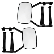 1Paire Miroir Extension Noir Design Compact Remorque Stable