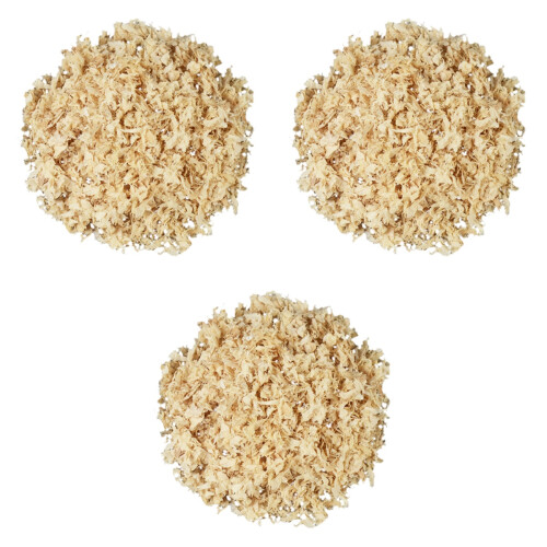 3Pièces Litière Bois Naturel Clair Pour Cages Hamsters 2