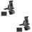 2Pièces Support Téléphone Noir Antidérapant Pour Navigation 3