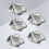 5 Pcs Large Silver Cookie Jar Elegant Tins Hard To Bend 8