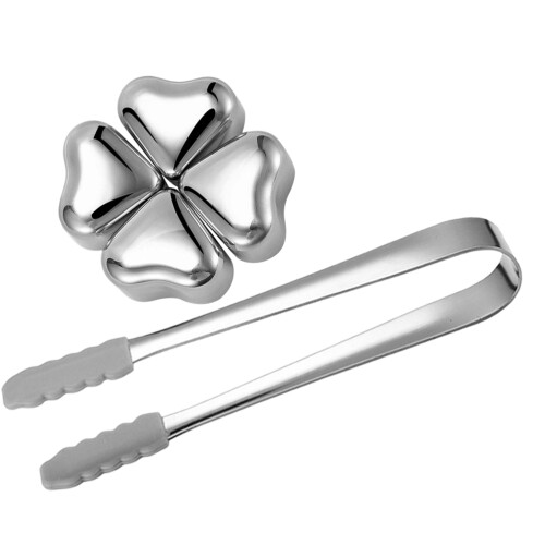 5Ensembles Pierres À Réutilisables En Acier Inoxydable Argent 2
