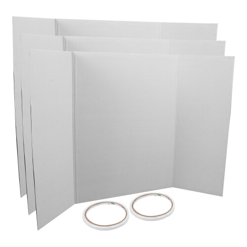 2Ensembles Présentoirs Trifold En Carton Avec Rubans Double-Face 2