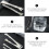4Pièces Pinces Argent Acier Rétractables Pour Service Barbecue 7