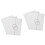 2Ensembles Présentoirs Trifold En Carton Avec Rubans Double-Face 6