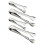 4Pièces Pinces Argent Acier Rétractables Pour Service Barbecue 9
