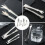 4Pièces Pinces Argent Acier Rétractables Pour Service Barbecue 6