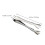4Pièces Pinces Argent Acier Rétractables Pour Service Barbecue 2