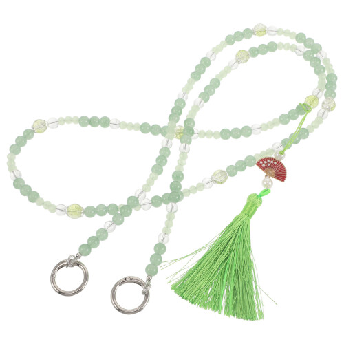 Multi Acrylic Beaded Crossbody Phone Neck Strap Decor Charm