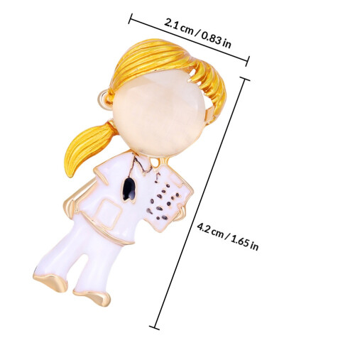2Pièces Broches Épingles Infirmière Style En 1