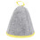 2Pcs Sauna Hat Wool Felt Grey Yellow, Unisex 10