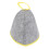 2Pcs Sauna Hat Wool Felt Grey Yellow, Unisex 9